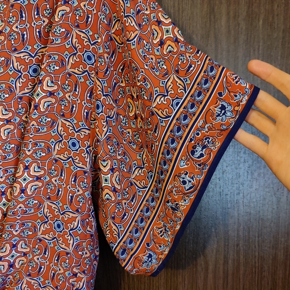 Max Studio Patterned Boho Top - Picture 3 of 6